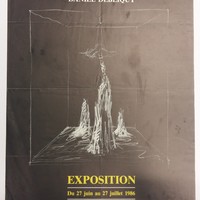 Affiche pour l'exposition Daniel Debliquy : Evasions au Botanique (Bruxelles), du 27 juin au 27 juillet 1986.